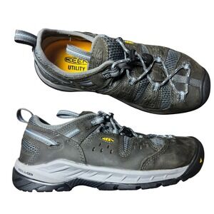 KEEN Utility Women Steel Toe Work Shoes Lace Up Sneaker Boots Size 8